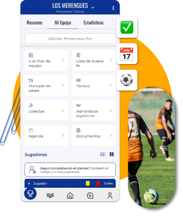 Pantalla Mi equipo